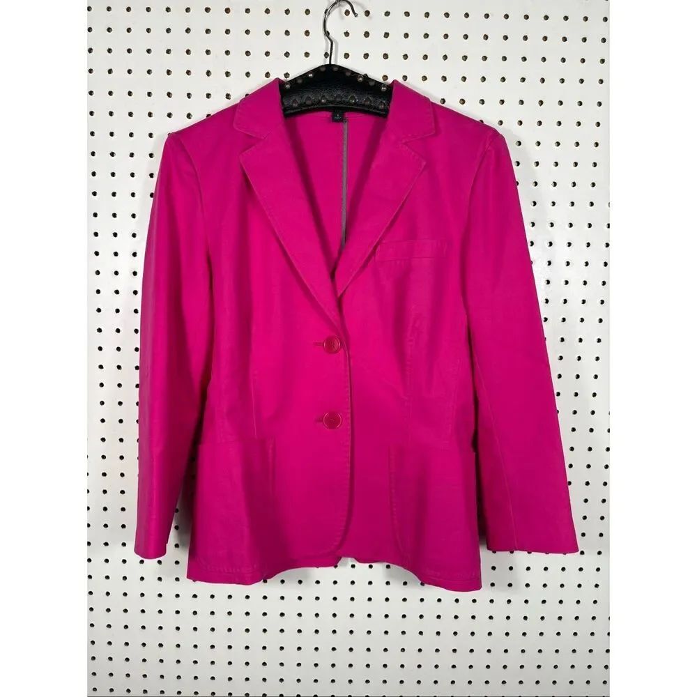 Lafayette 148 New York fuchsia pink blazer jacket size 6